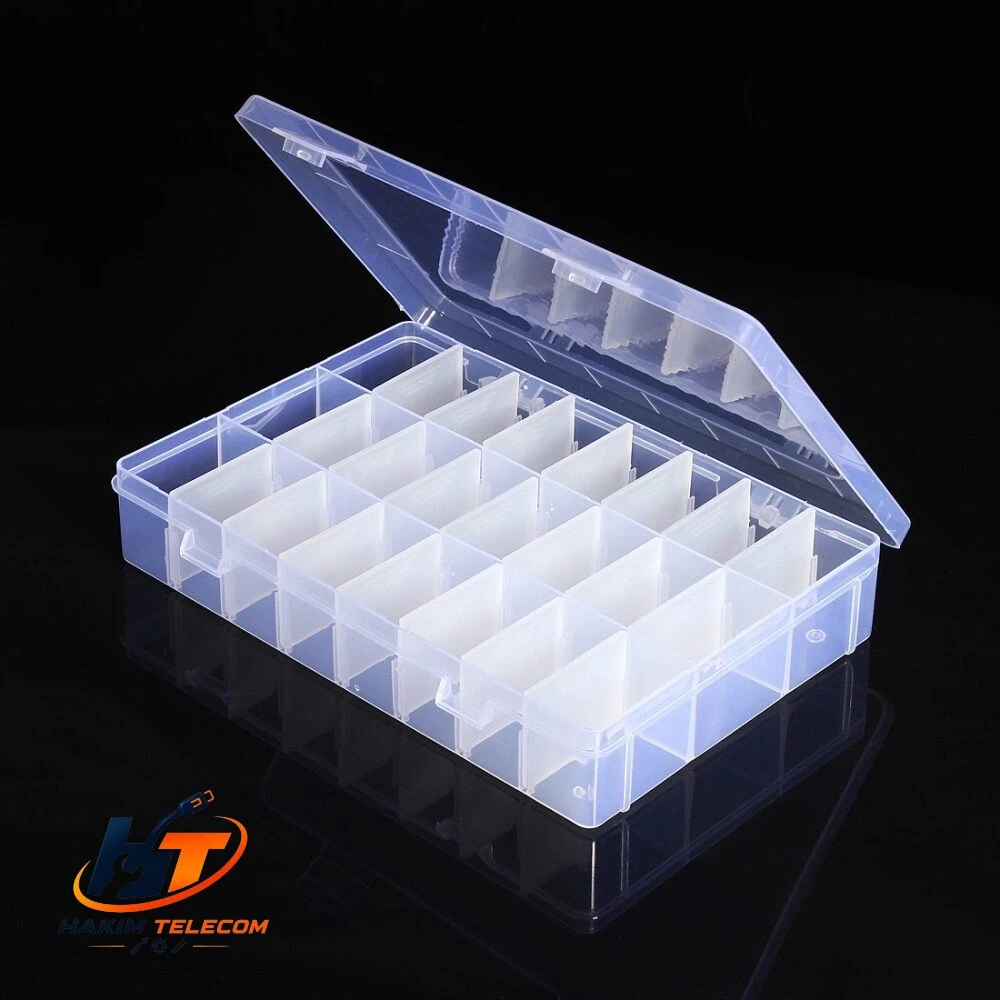 15 Slots Electronic Component Functional Transparent Plastic Storage Box Jewelry Parts & Electronic Parts
