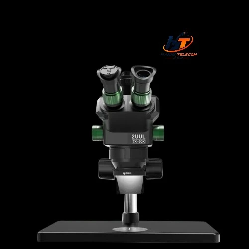 2UUL MC7060-A1 7-60X Trinocular Microscope HD Zoom Stereo Microscope for Mobile PCB Electronics Repair Adjustable Magnification Microscope