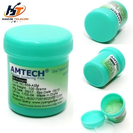 Amtech NC-559 ASM Original No-Clean Soldering Flux 100g PCB Repair Tip Refreshing Soldering Flux