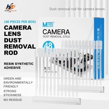 MaAnt M073 48pcs Phone Camera Lens Dust Removal Rod 360 All-Round Cleaning Tool No Residue Safe on Components