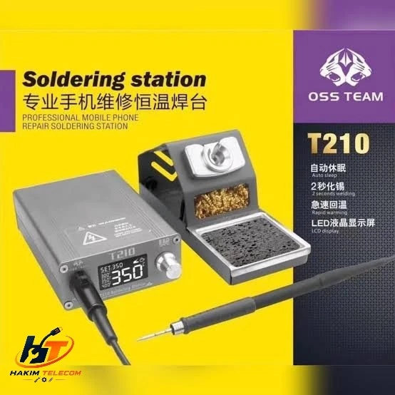 OSS-Team T210 Digital Soldering Station Adjustable Temperature for Mobile PCB Repair