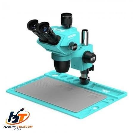 RF4 RF6565Pro 6.5-65X Synchronous Zoom Trinocular Stereo Microscope with RF-D2 Aluminum Alloy Base