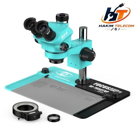 RF4 RF7050-P04 3D Continuous Zoom With 4K Camera 7X~50X TRINOCULAR STEREO MICROSCOPE