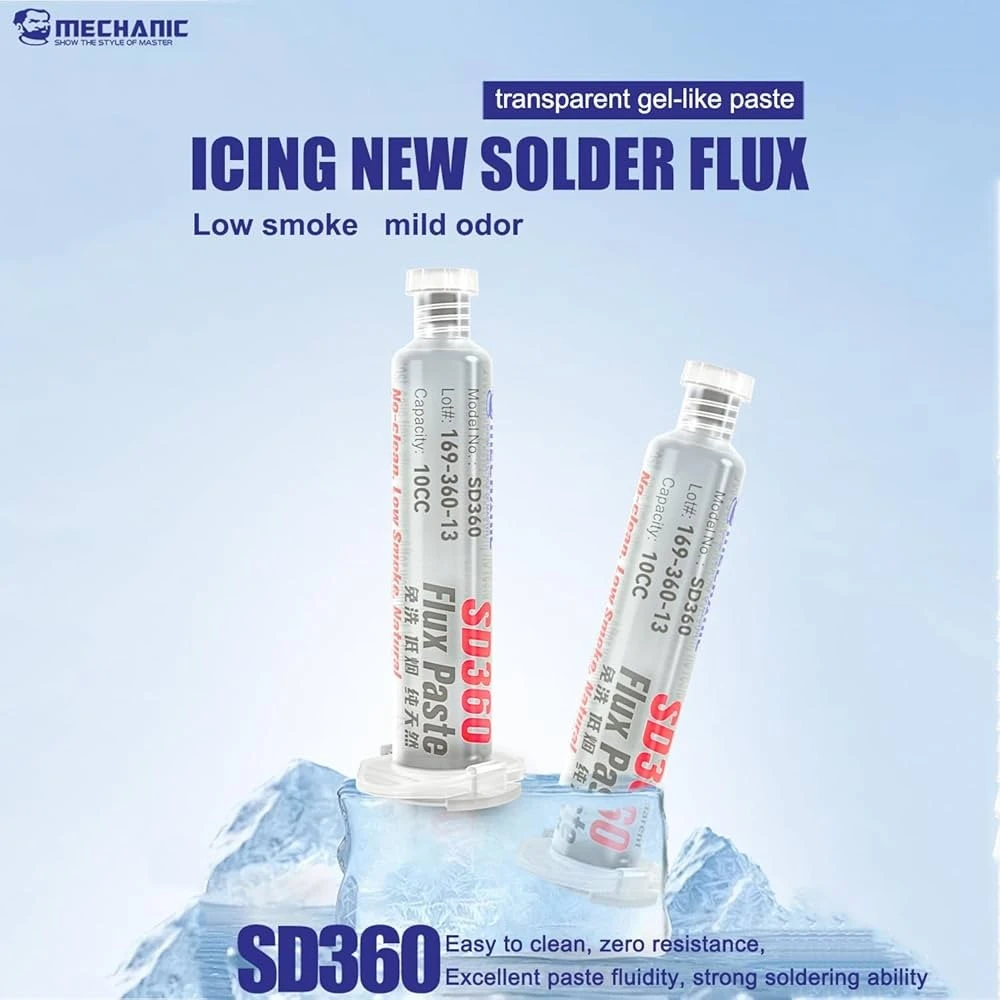 SD360 MECHANIC 10CC +P08 Icing BGA Soldering Flux Paste Transparent