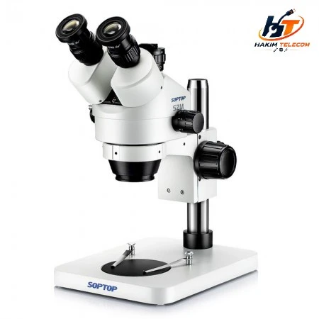Soptop SZM-7045 7X-45X Zoom HD Trinocular Stereo Microscope Enlarged to 90X with 20X Eyepiece