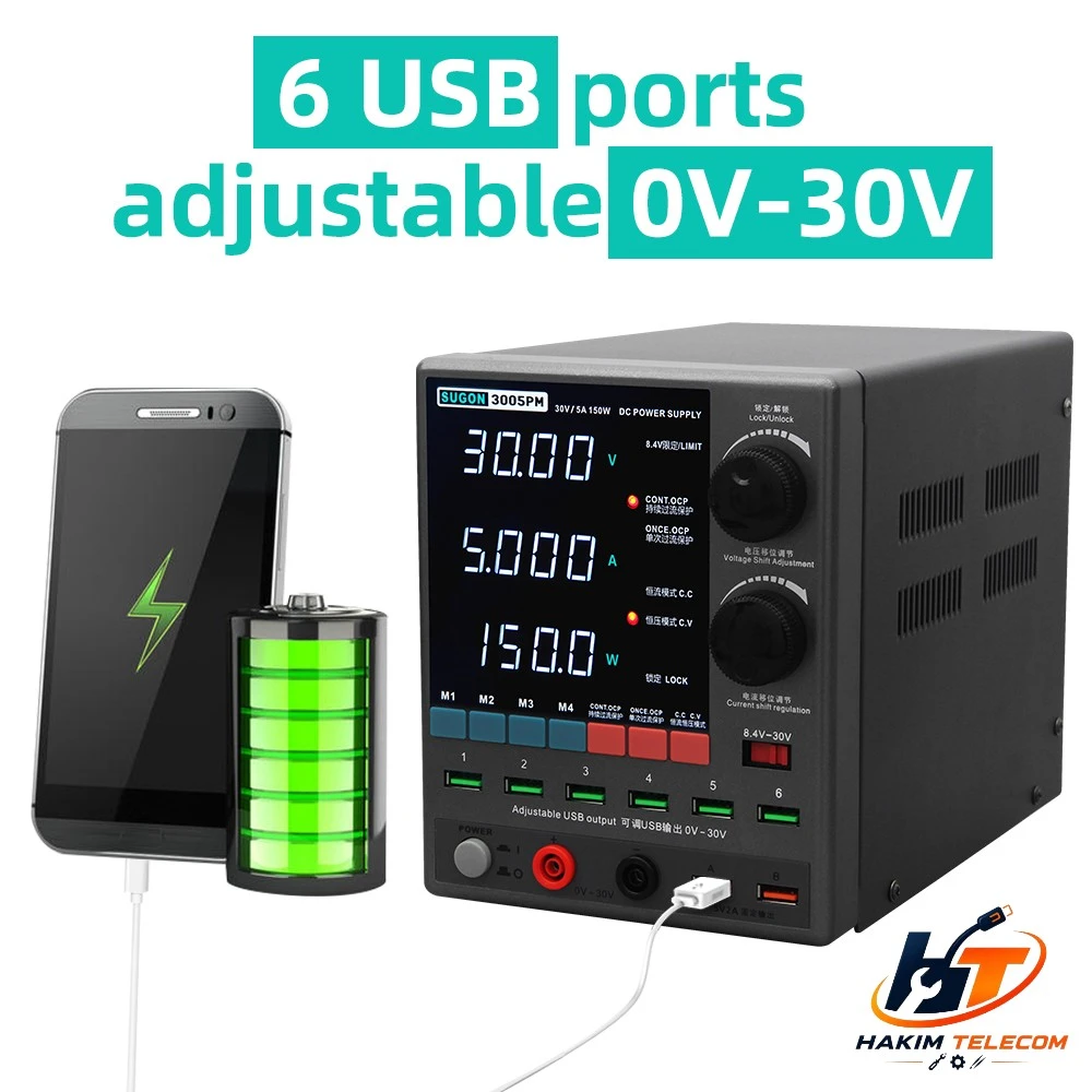 Sugon 3005PM Digital LED High Precision Adjustable Switching DC Power Supply 30V 5A 4 Digit Voltage Regulator Switch