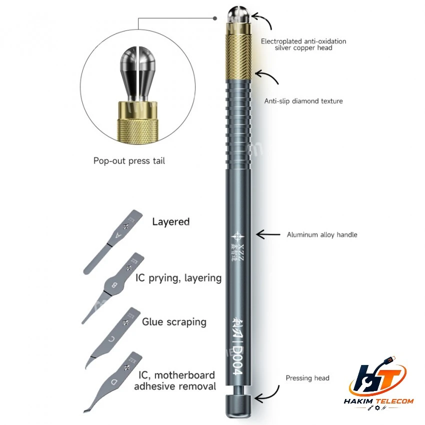 XZZ D004 Hand-Polished Elastic Glue Removal Knife Multifunctional Finish IC Blades