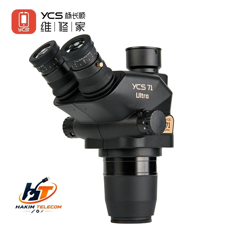 YCS 1S MAX Microscope with Extra Large Base 7-45 Zoom10X/20 HD Trinocular for Mobile