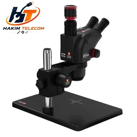 YCS 6575X Microscope 6.5-75X Trinocular Continuous Zoom 4K Camera